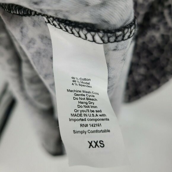 New LulaRoe Maria Dress Womens XXS Snow Leopard Maxi Grey Black - Picture 6 of 6